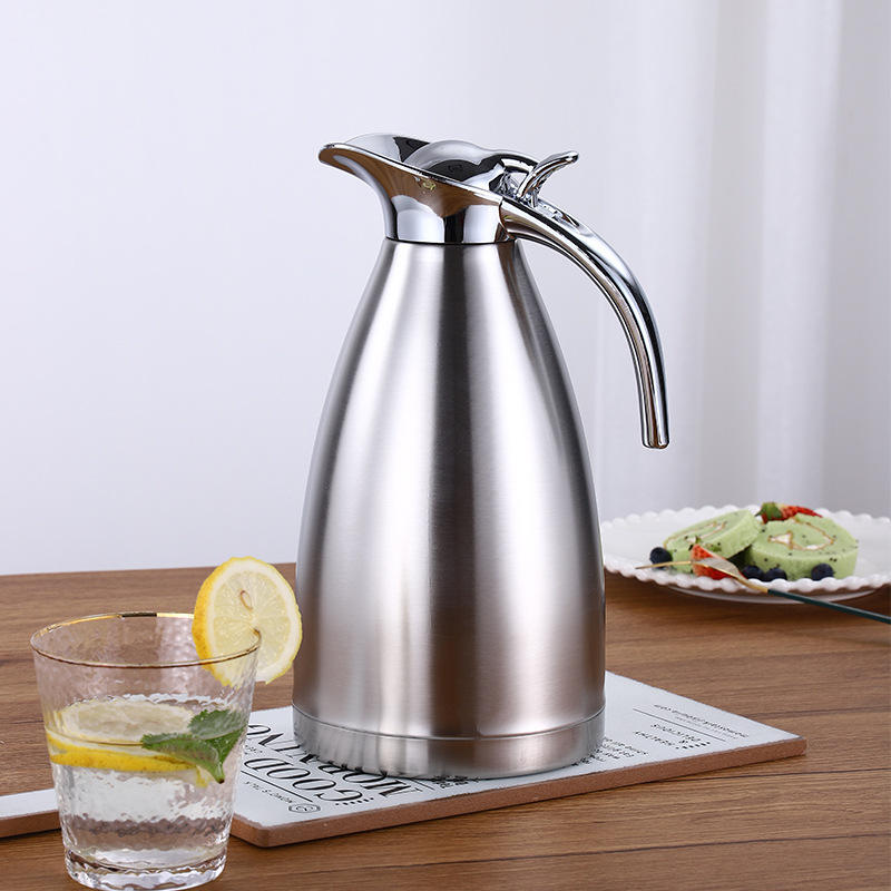 Restaurant Insulated Stainless Steel 2l Hot Tea Water Bottle Thermos Kettle Vacuum Flask Coffee Pot