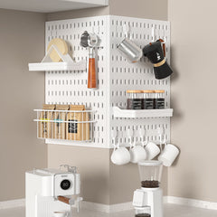 OEM Pegboard Wall Organizer Manufacturer Wall-Mounted Coffee Tool Organizer for Kitchen