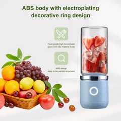 Custom Logo Hand Battery Fresh Rechargeable Personal Usb Small Machine Electric Portable Mini Fruit Juicer Blender Mixer
