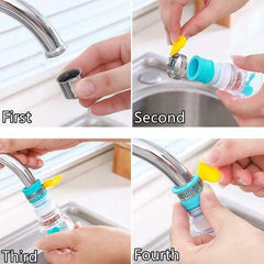 Kitchen Shower Splash Fan Faucet With Clip Water-saving Filter Tap Nozzle  Extended BUY 1 GET 1 FREE