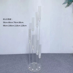 Acrylic Candle Holder Wedding Candelabra Centerpieces Candlestick Flower Stand for Party Wedding Decoration