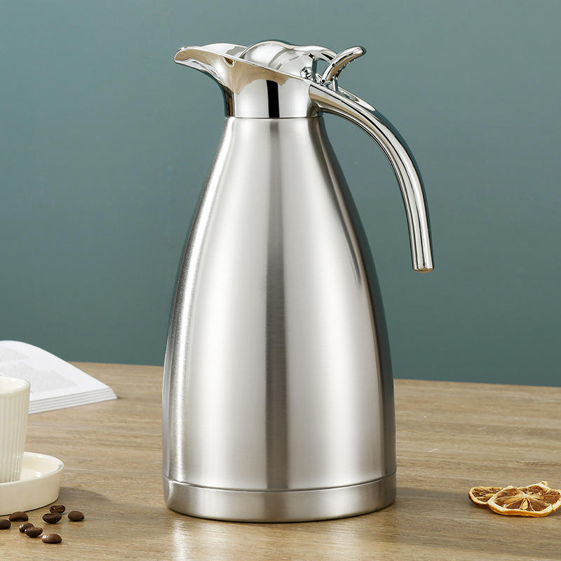 Restaurant Insulated Stainless Steel 2l Hot Tea Water Bottle Thermos Kettle Vacuum Flask Coffee Pot