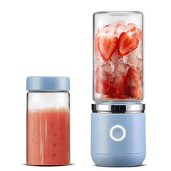 Custom Logo Hand Battery Fresh Rechargeable Personal Usb Small Machine Electric Portable Mini Fruit Juicer Blender Mixer