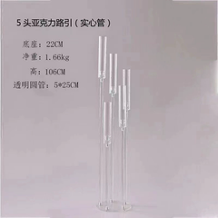 Acrylic Candle Holder Wedding Candelabra Centerpieces Candlestick Flower Stand for Party Wedding Decoration