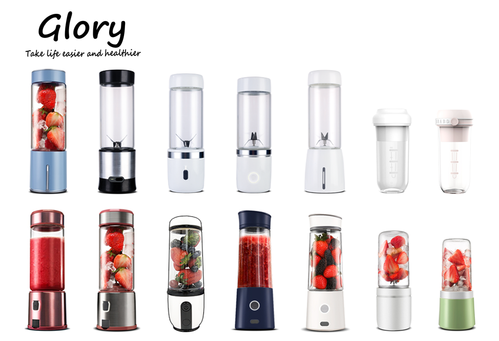 Custom Logo Hand Battery Fresh Rechargeable Personal Usb Small Machine Electric Portable Mini Fruit Juicer Blender Mixer