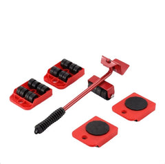 Furniture Lifter & Mover Tool Set – Heavy Appliance Roller with 4 Sliders & 1 Lift Bar
