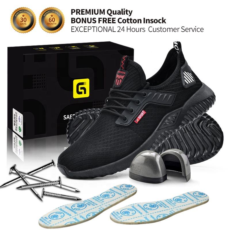 GUYISA Popular Spray Iron Toe Work Protection Safety Shoes Sports Style Safety Shoes