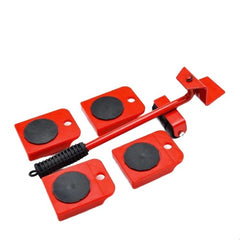 Furniture Lifter & Mover Tool Set – Heavy Appliance Roller with 4 Sliders & 1 Lift Bar