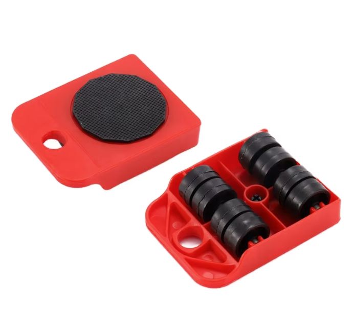 Furniture Lifter & Mover Tool Set – Heavy Appliance Roller with 4 Sliders & 1 Lift Bar