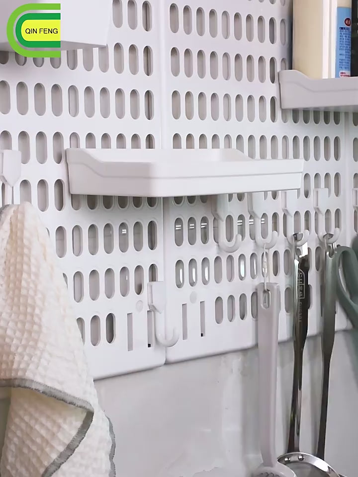 OEM Pegboard Wall Organizer Manufacturer Wall-Mounted Coffee Tool Organizer for Kitchen