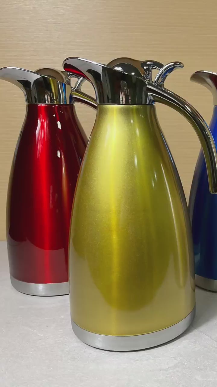 Restaurant Insulated Stainless Steel 2l Hot Tea Water Bottle Thermos Kettle Vacuum Flask Coffee Pot